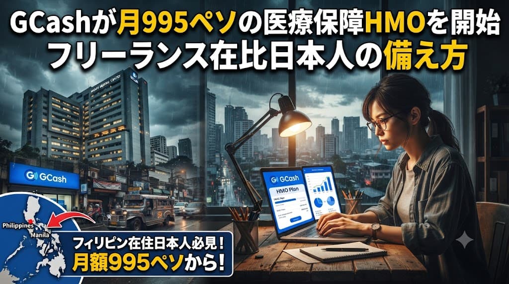 GCashが月995ペソの医療保障HMOを開始:フリーランス在比日本人の備え方