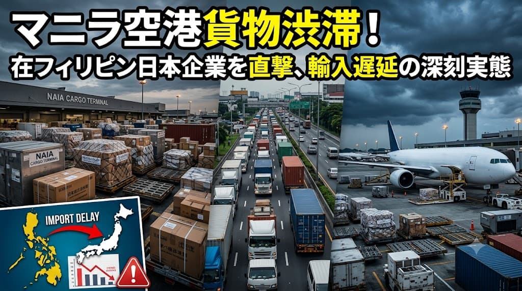 マニラ空港NAIA貨物渋滞で輸入遅延──在フィリピン日本企業の物流・配送対策