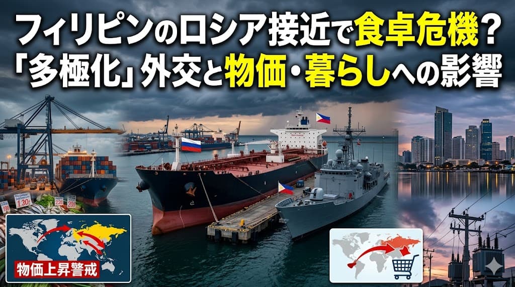 フィリピンのロシア接近と「多極化」外交——在比日本人の食卓・物価・暮らしへの影響を解説
