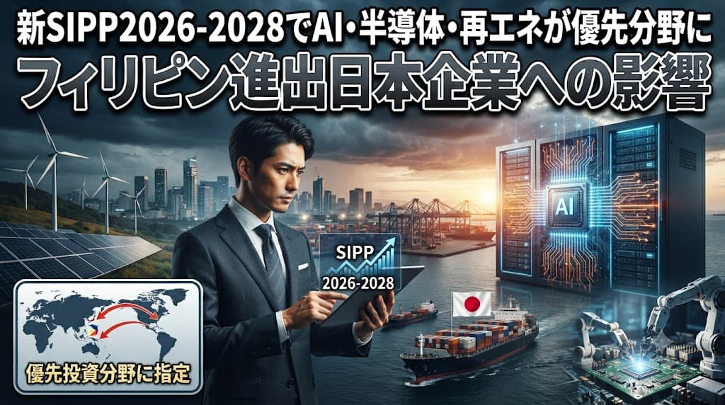 新SIPP2026-2028でAI・半導体・再エネが優先分野に|フィリピン進出日本企業への影響